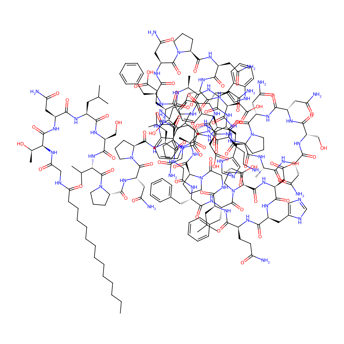 Bulevirtide molecular structure, CAS 2012558-47-1