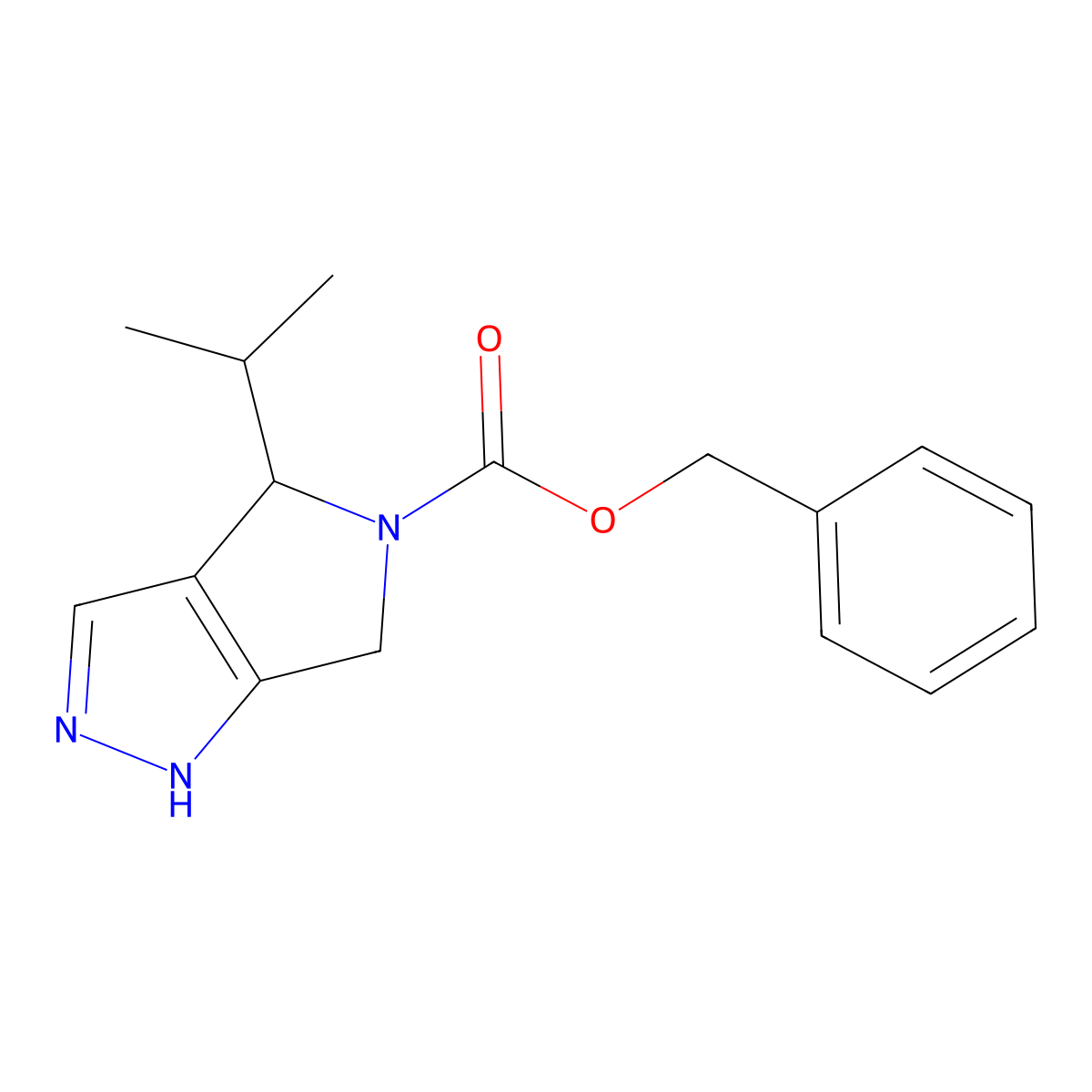 Benzyl 4-isopropyl-2,6-dihydropyrrolo[3,4-C]pyrazole-5(4H)-carboxylate molecular structure, CAS 2012583-83-2