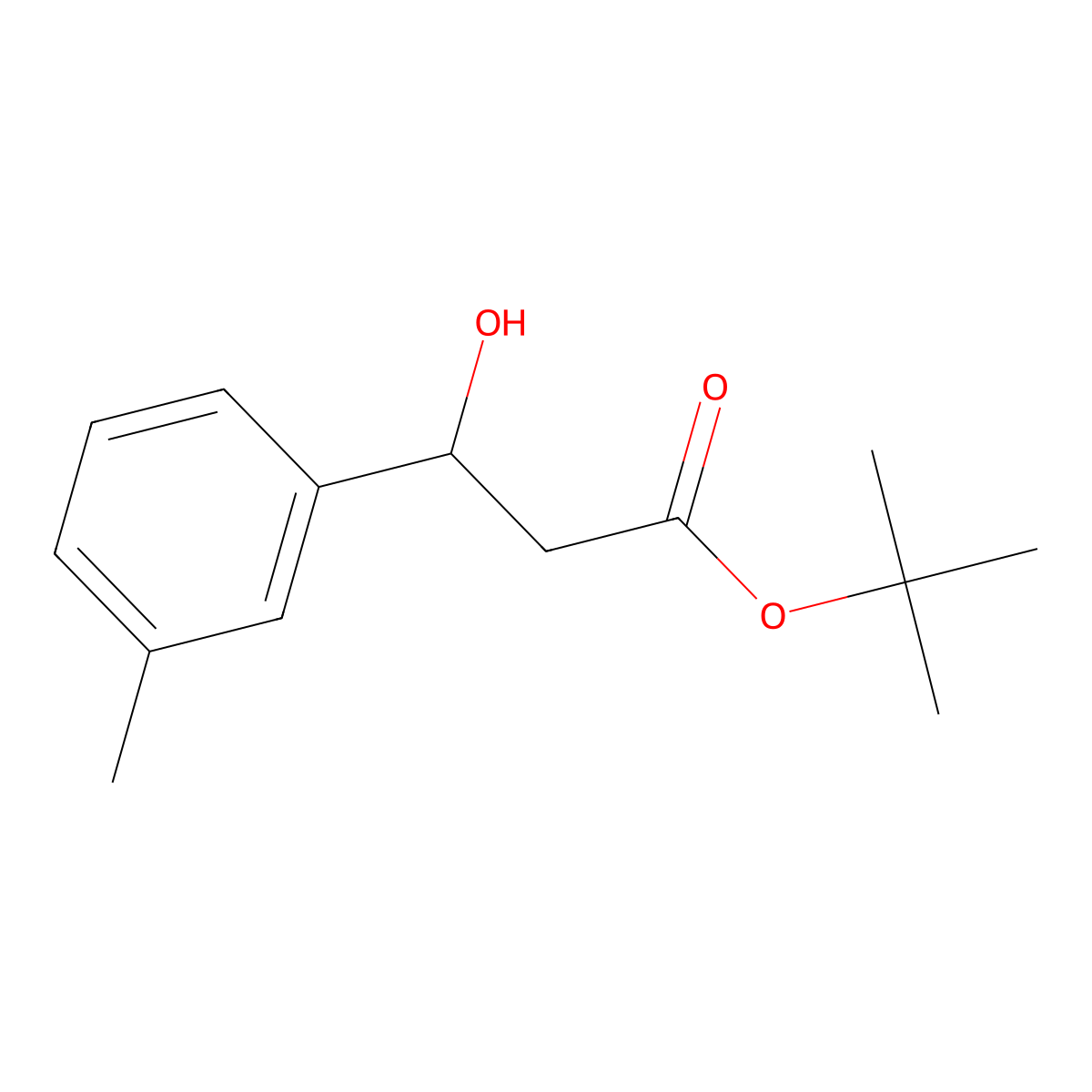 1,1-Dimethylethyl beta-hydroxy-3-methylbenZenepropanoate molecular structure, CAS 2012621-18-8