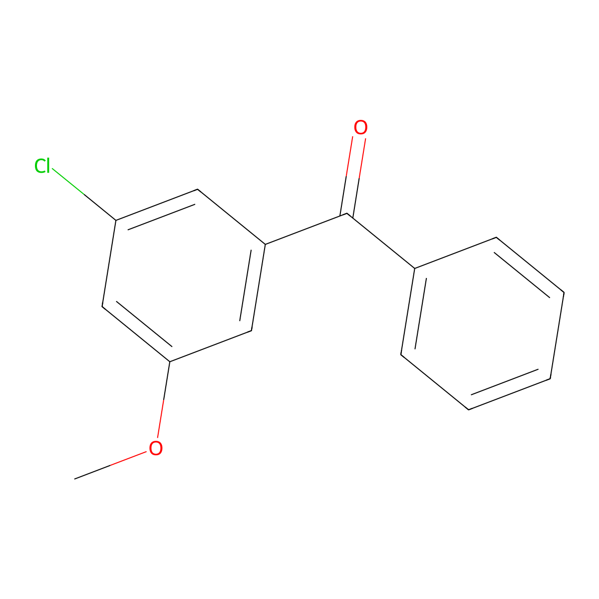 (3-Chloro-5-methoxyphenyl)(phenyl)methanone molecular structure, CAS 2012727-78-3