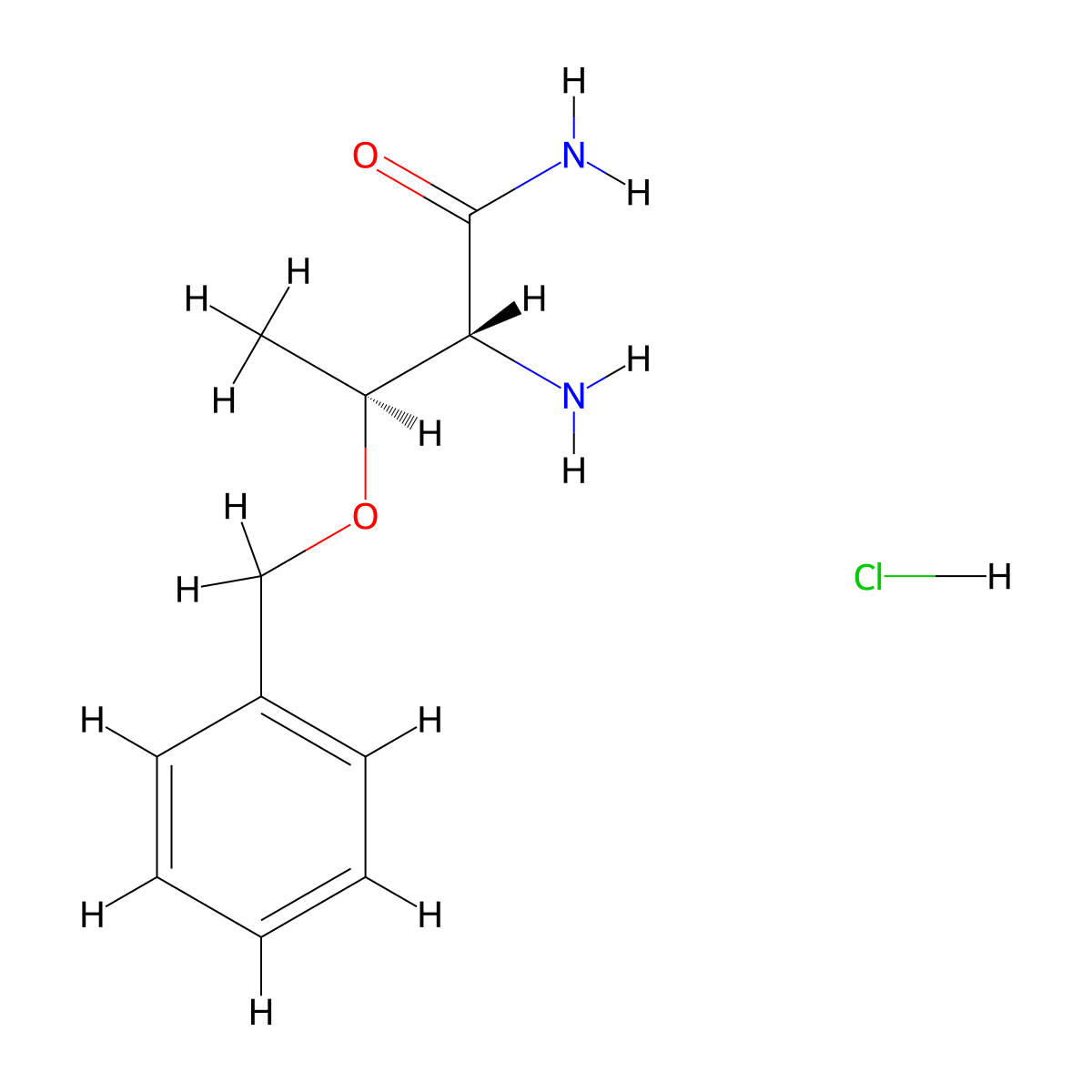 H-D-Thr(bzl)-NH2 hcl molecular structure, CAS 201275-09-4