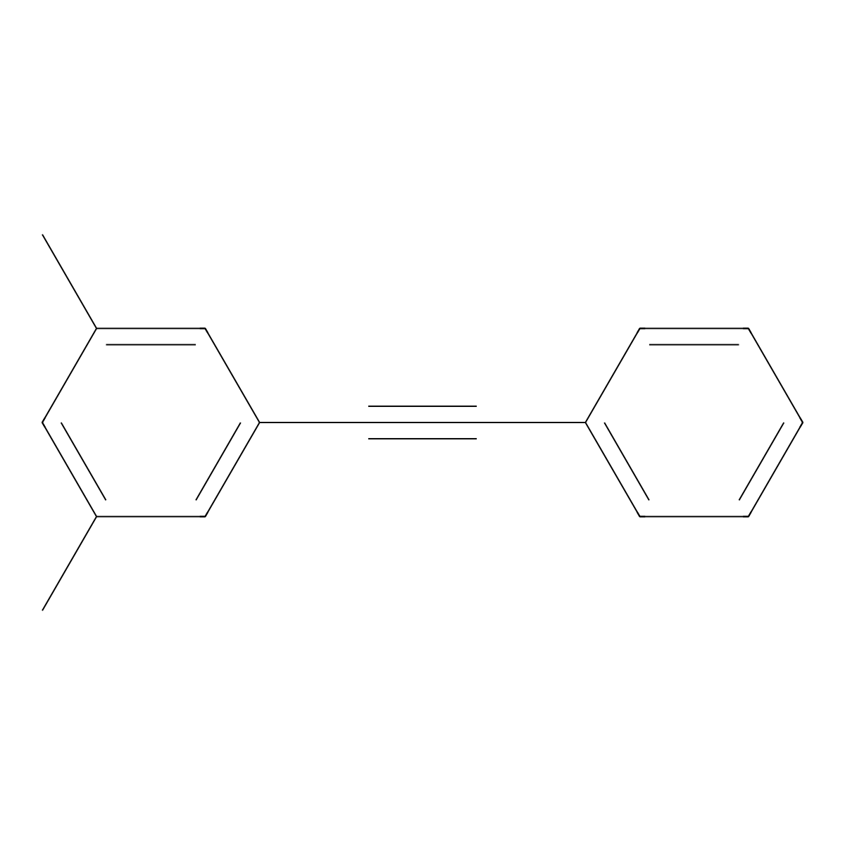 1,3-Dimethyl-5-phenylethynyl-benzene molecular structure, CAS 201278-01-5