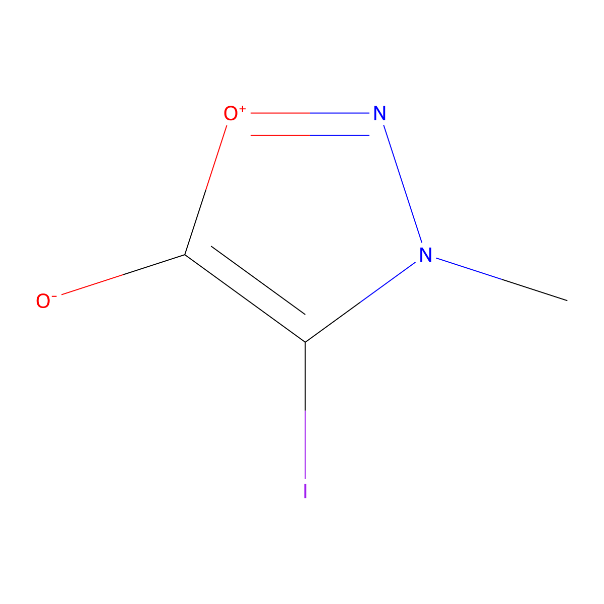 4-Iodo-3-methylsydnone molecular structure, CAS 201282-57-7