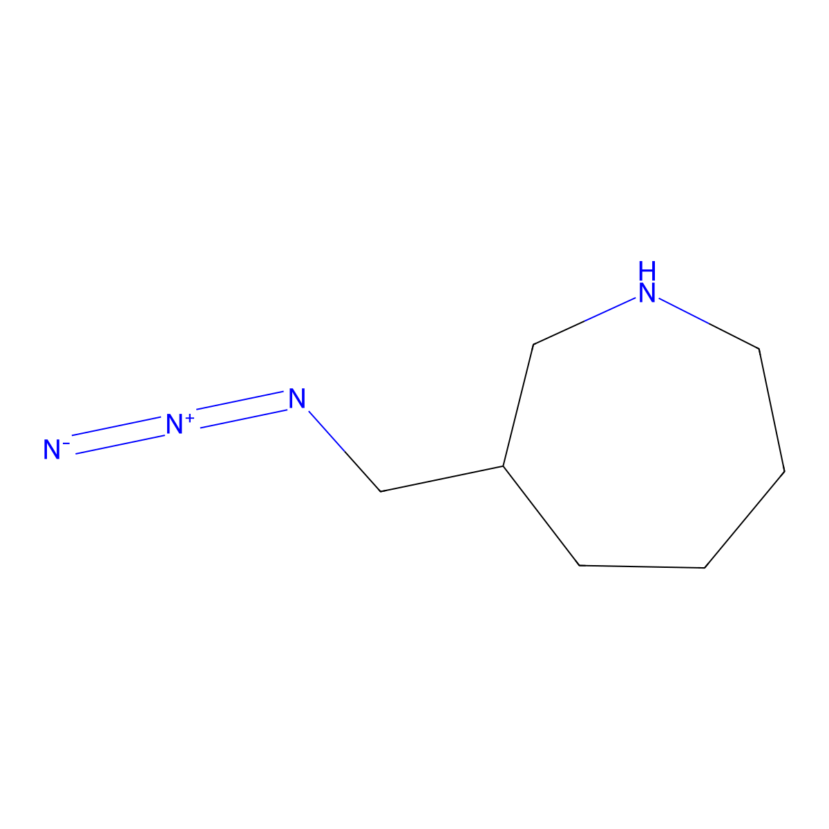 3-(Azidomethyl)azepane molecular structure, CAS 2012820-45-8