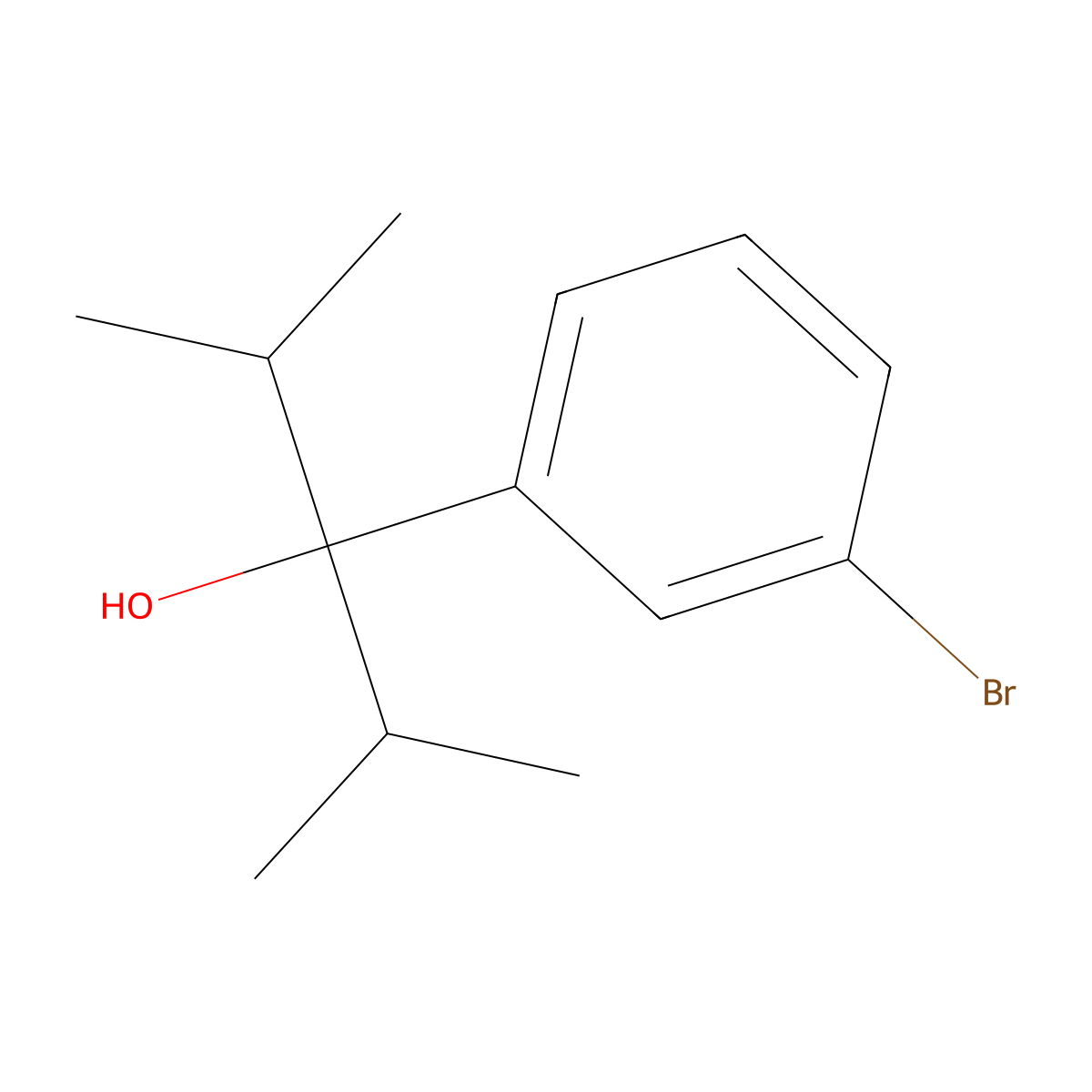 3-(3-Bromophenyl)-2,4-dimethylpentan-3-ol molecular structure, CAS 2012839-67-5