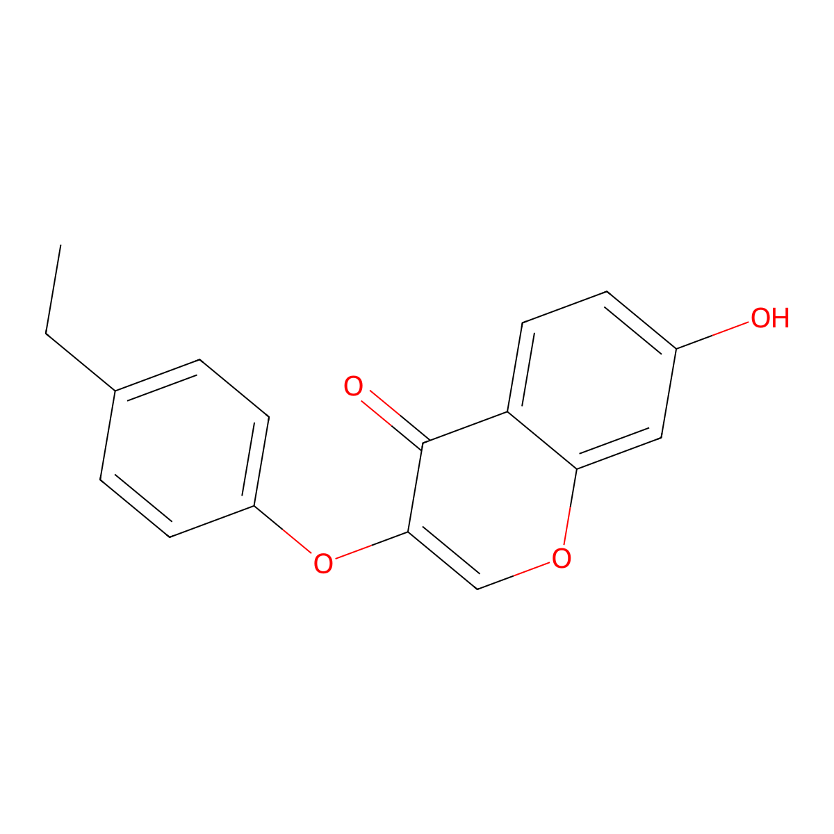 3-(4-ethylphenoxy)-7-hydroxy-4H-chromen-4-one molecular structure, CAS 201284-79-9