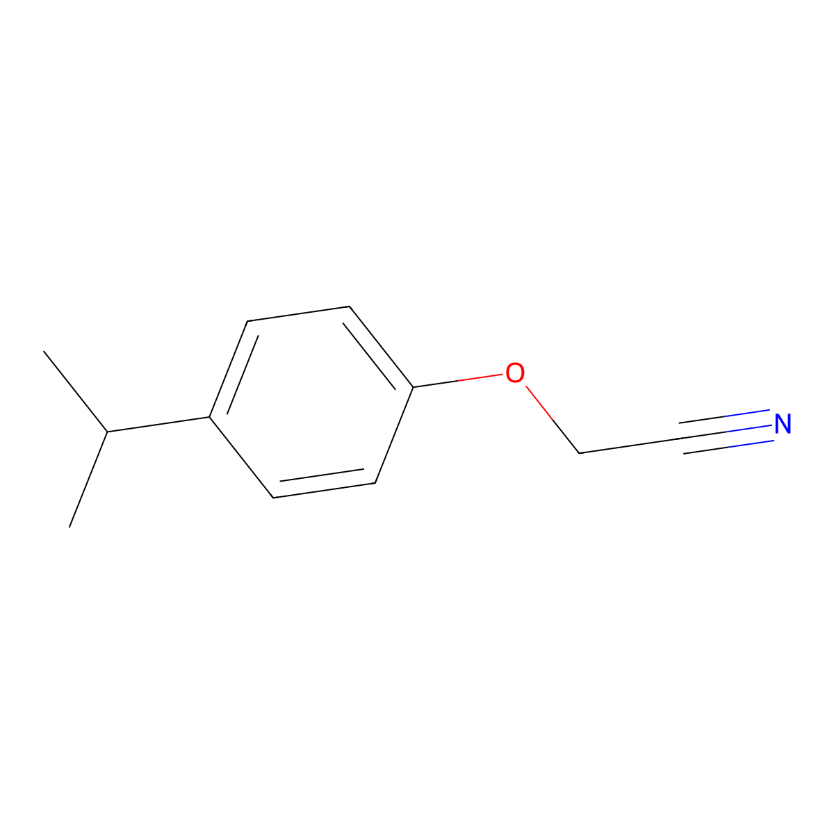 2-(4-Propan-2-ylphenoxy)acetonitrile molecular structure, CAS 201284-91-5