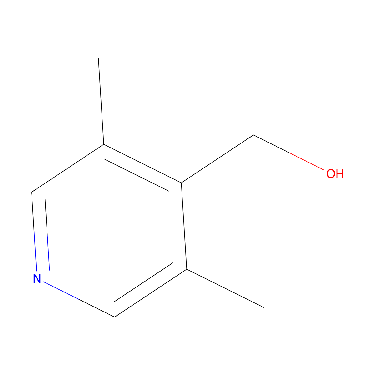 (3,5-Dimethylpyridin-4-yl)methanol molecular structure, CAS 201286-63-7