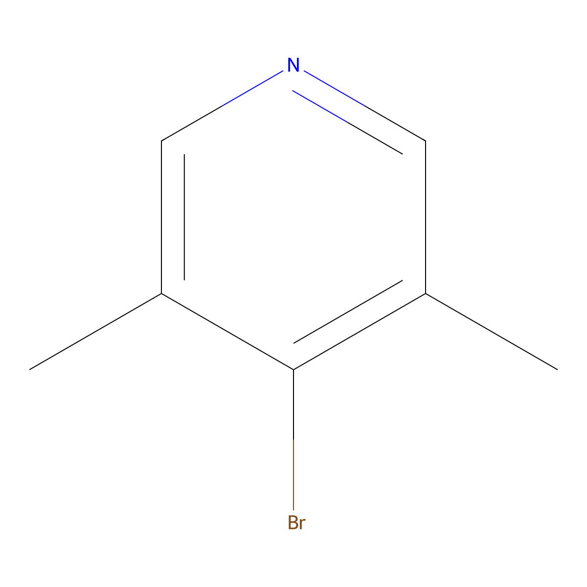 4-Bromo-3,5-dimethylpyridine molecular structure, CAS 201286-65-9