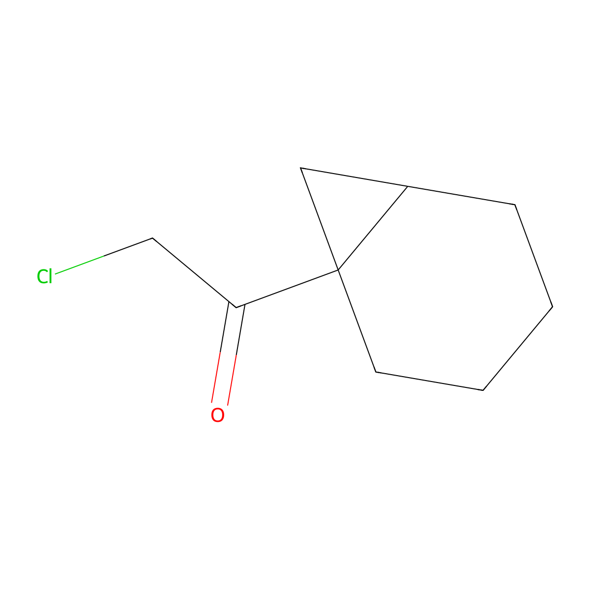 1-{Bicyclo[4.1.0]heptan-1-yl}-2-chloroethan-1-one molecular structure, CAS 2012872-84-1