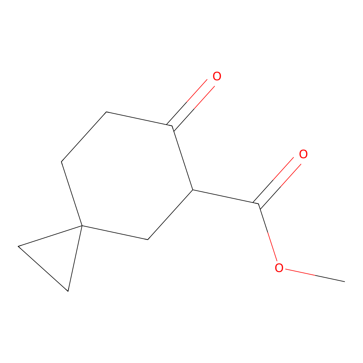 Methyl 6-oxospiro[2.5]octane-5-carboxylate molecular structure, CAS 2012890-04-7