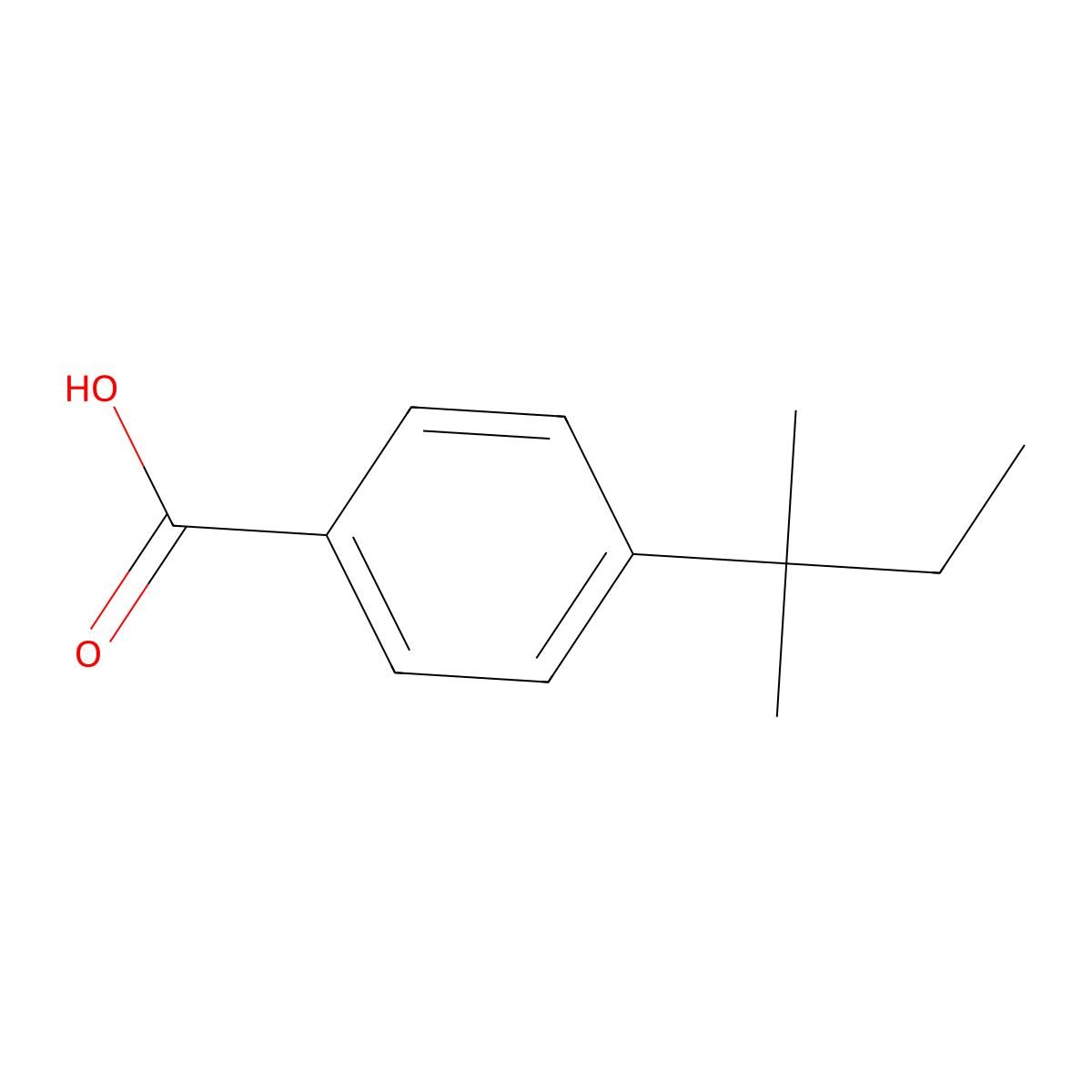 4-(2-Methylbutan-2-yl)benzoic acid molecular structure, CAS 20129-71-9