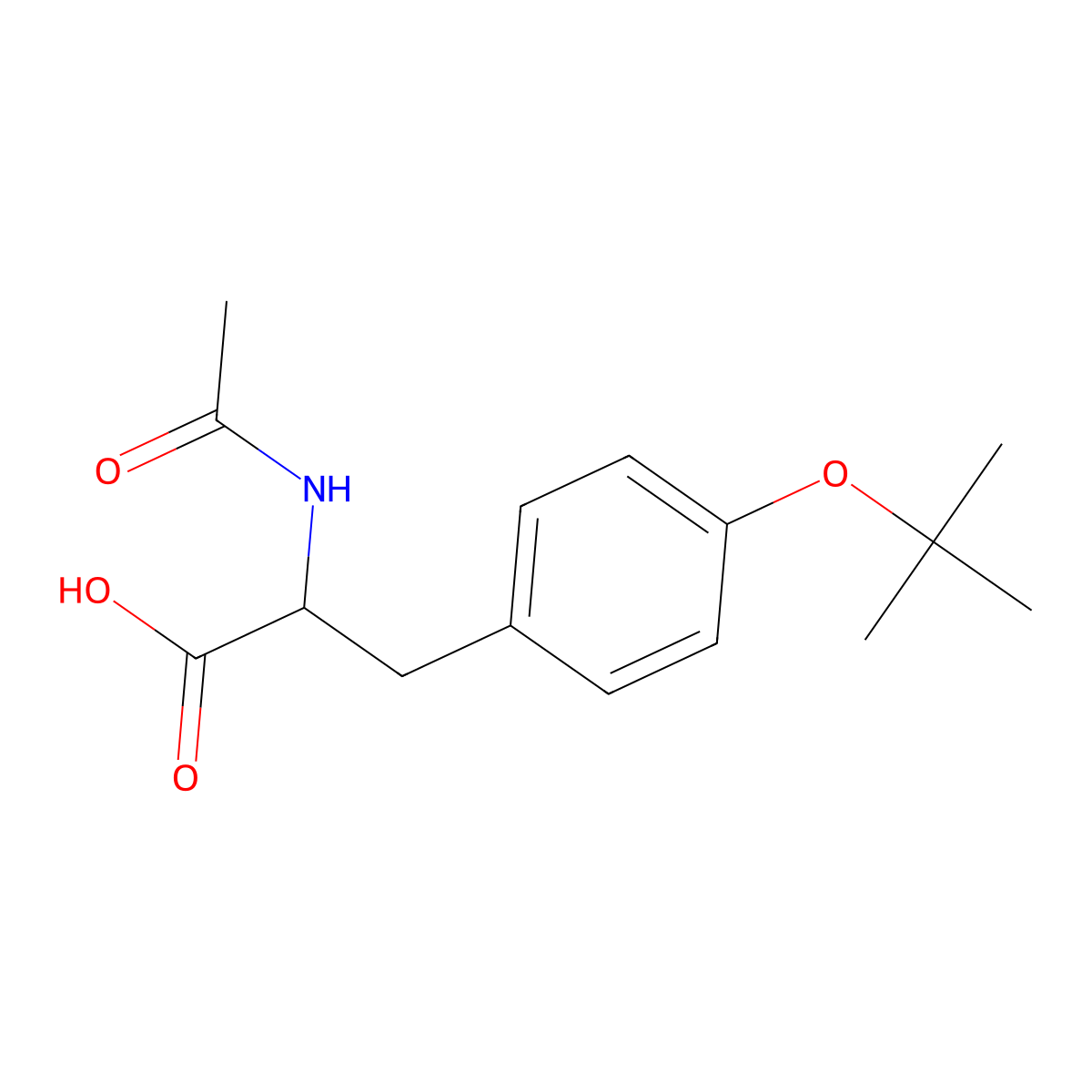 AC-Tyr(tbu)-OH molecular structure, CAS 201292-99-1