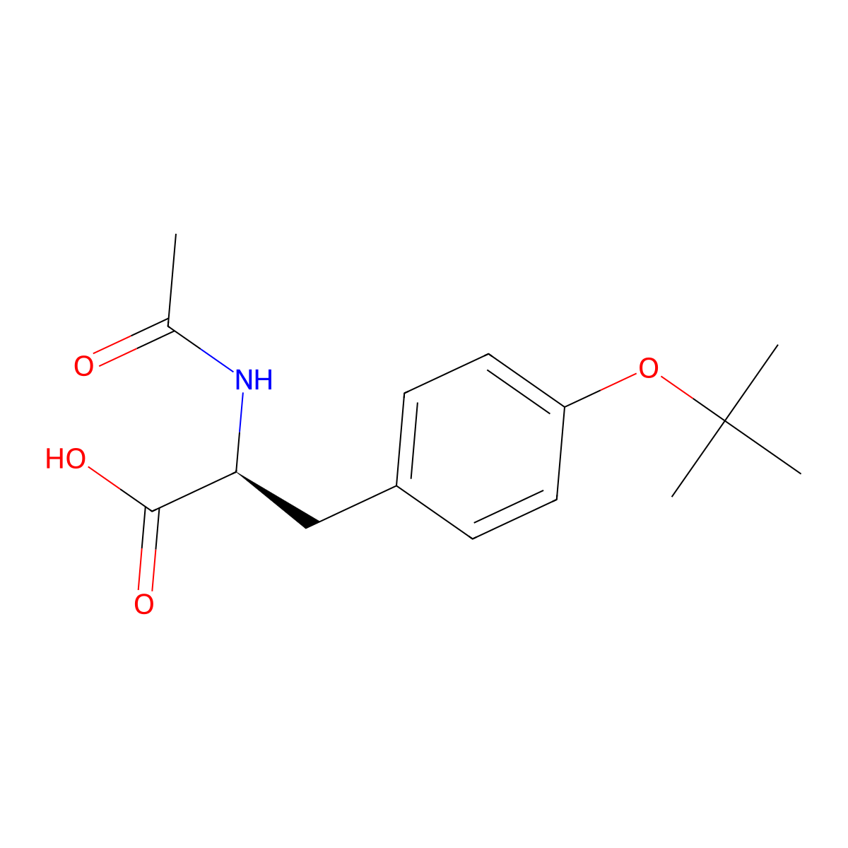 AC-Tyr(tbu)-OH molecular structure, CAS 201292-99-1