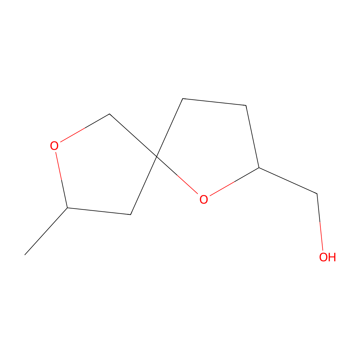 {8-Methyl-1,7-dioxaspiro[4.4]nonan-2-yl}methanol molecular structure, CAS 2012940-04-2