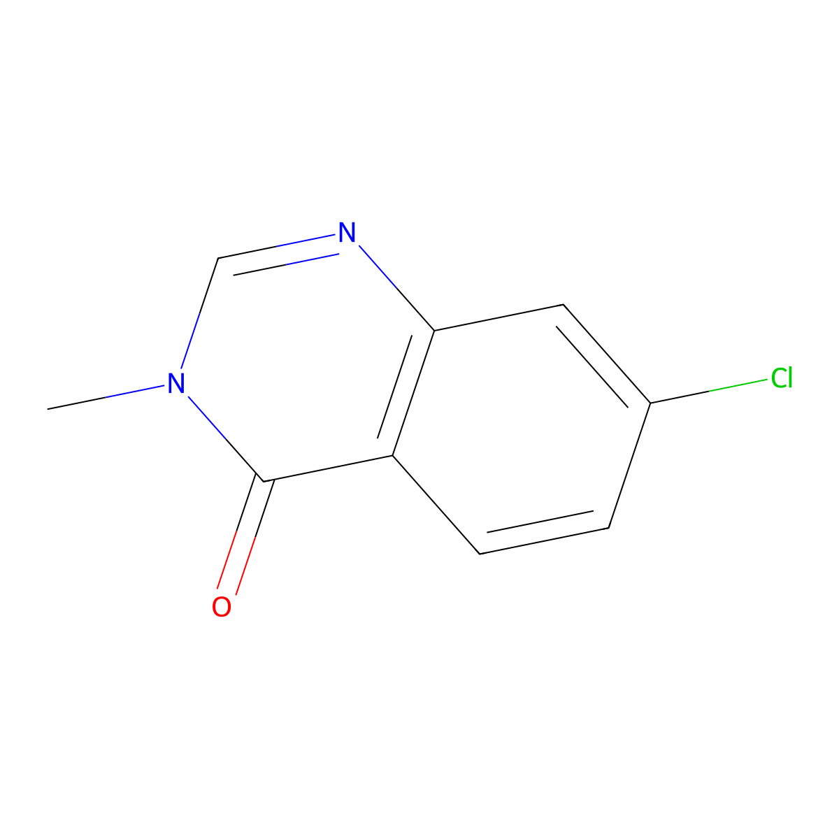 7-Chloro-3-methyl-3,4-dihydroquinazolin-4-one molecular structure, CAS 201298-39-7