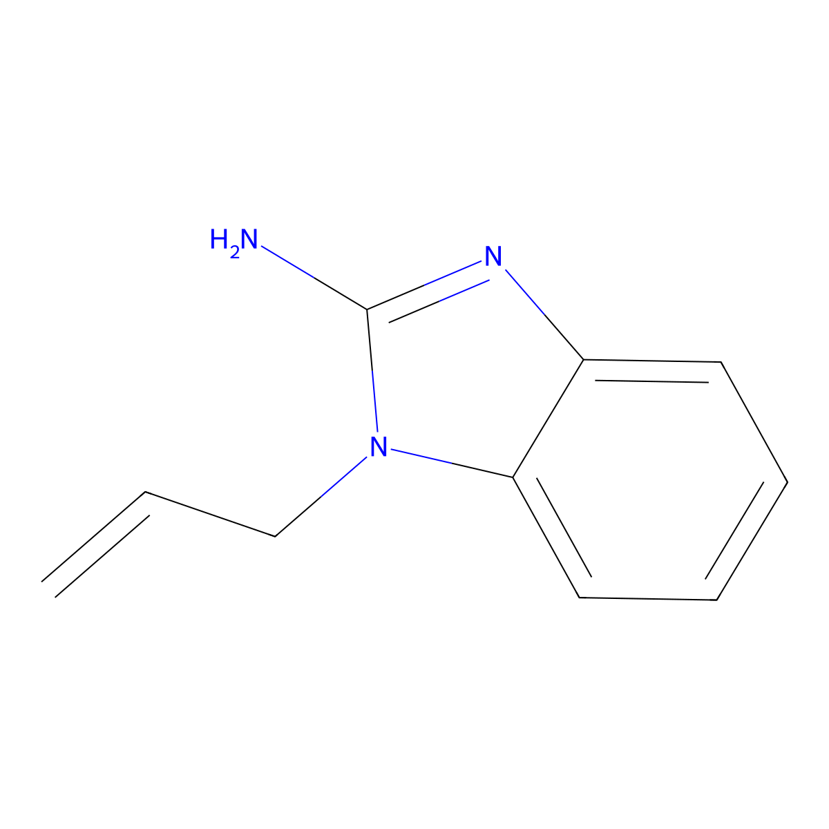 1-Allyl-1H-benzo[d]imidazol-2-amine molecular structure, CAS 201299-82-3