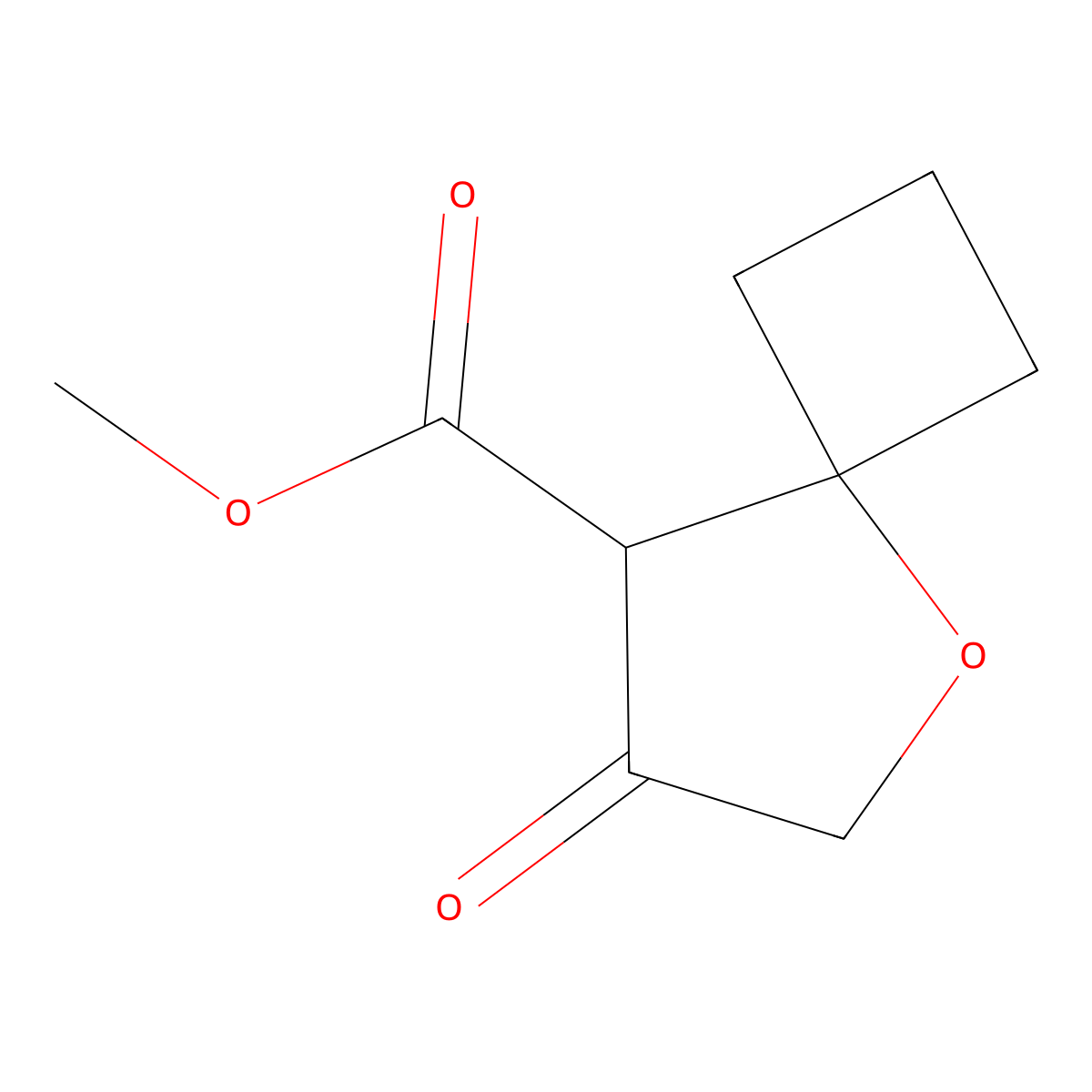 Methyl 7-oxo-5-oxaspiro[3.4]octane-8-carboxylate molecular structure, CAS 2013110-86-4