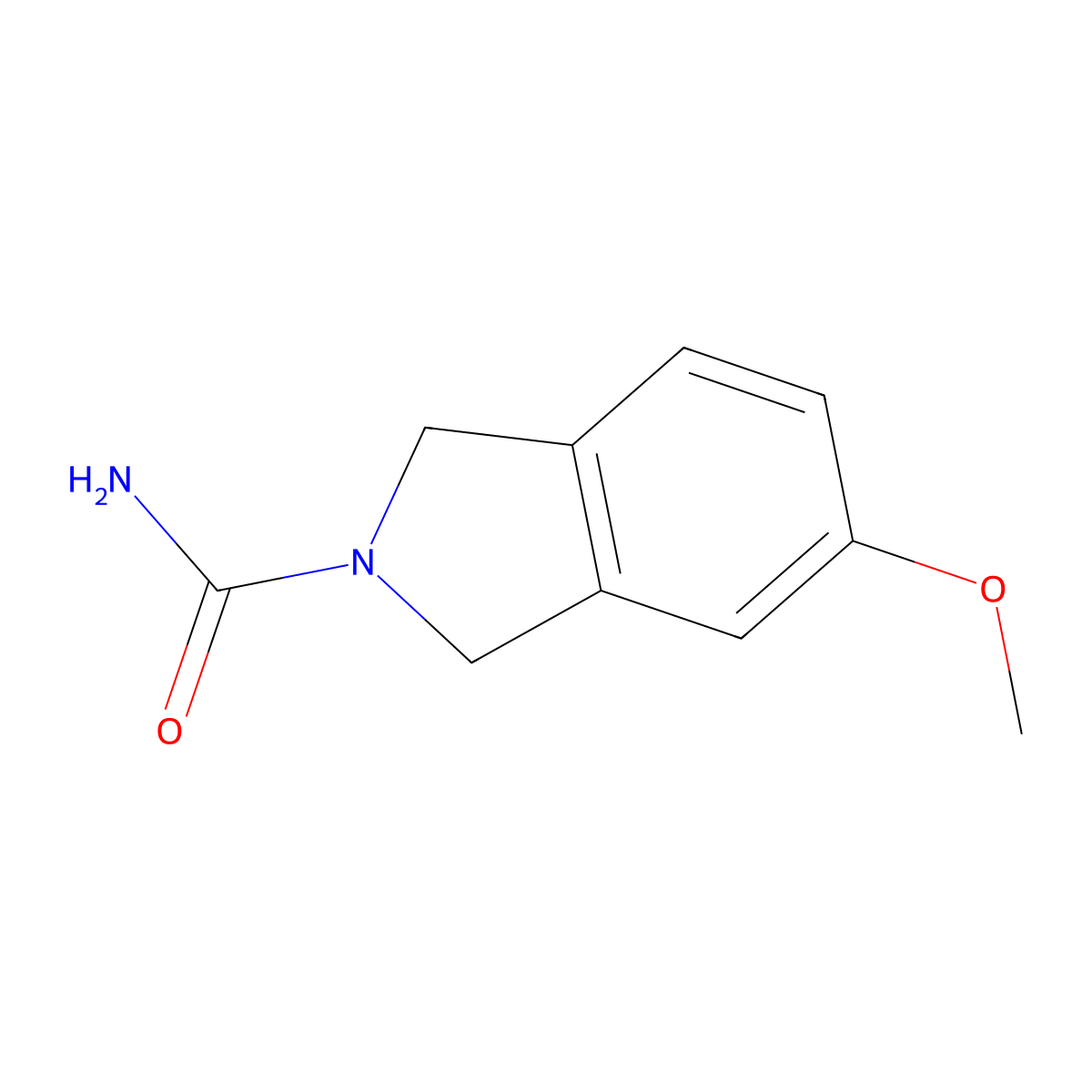 5-methoxy-2,3-dihydro-1H-isoindole-2-carboxamide molecular structure, CAS 2013132-59-5