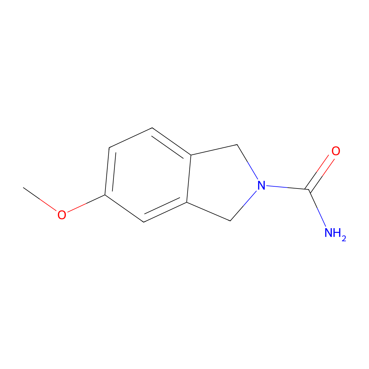 5-methoxy-2,3-dihydro-1H-isoindole-2-carboxamide molecular structure, CAS 2013132-59-5