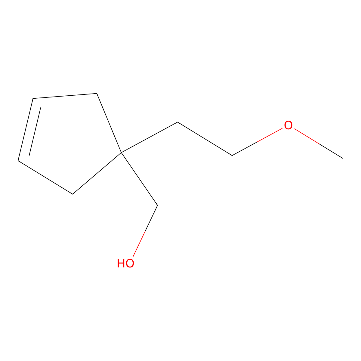 [1-(2-Methoxyethyl)cyclopent-3-en-1-yl]methanol molecular structure, CAS 2013194-26-6