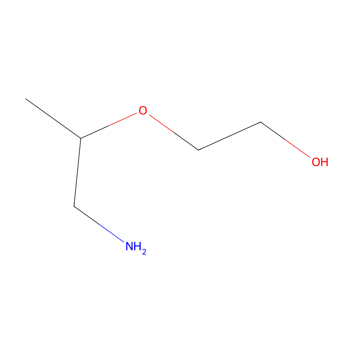 2-(2-Amino-1-methylethoxy)ethanol molecular structure, CAS 20132-22-3