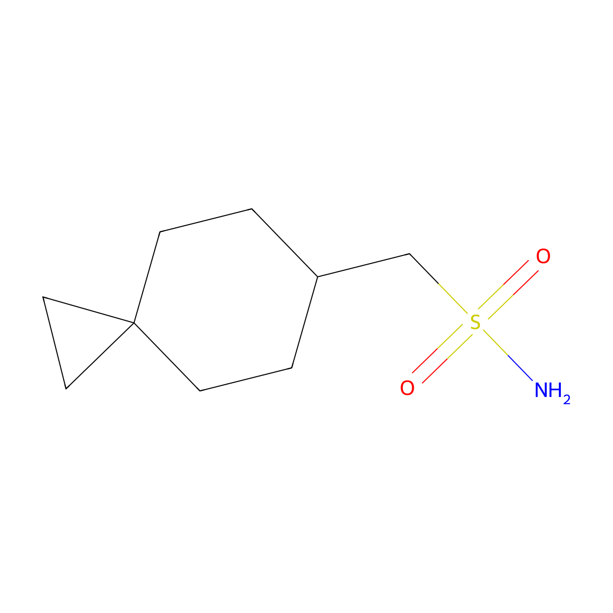 {Spiro[2.5]octan-6-yl}methanesulfonamide molecular structure, CAS 2013222-44-9
