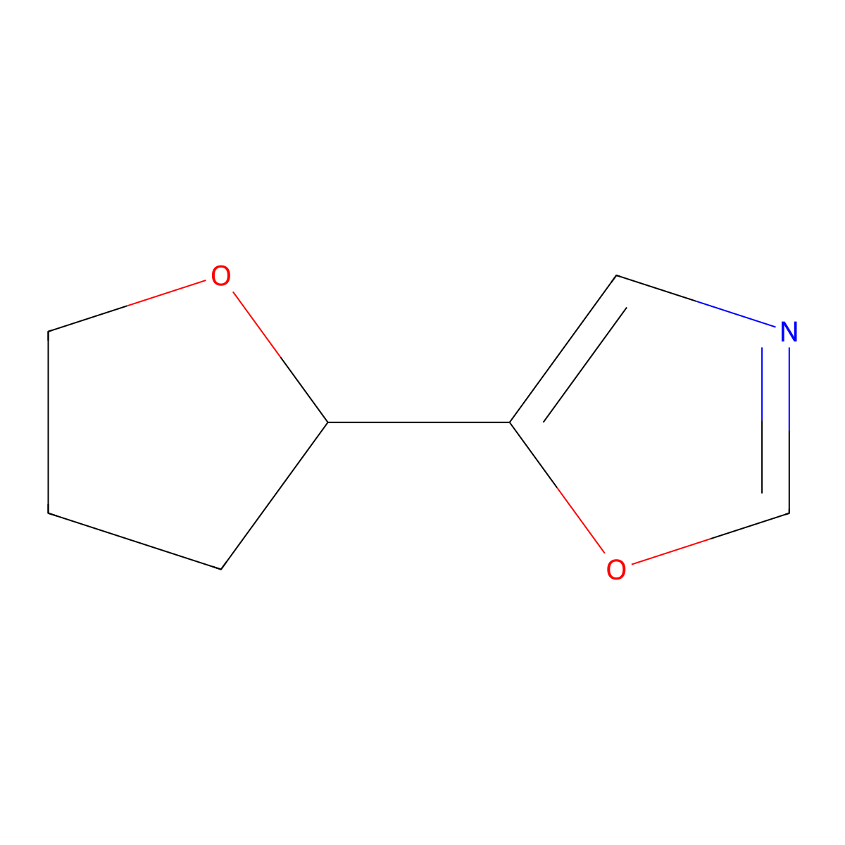 5-(Oxolan-2-yl)-1,3-oxazole molecular structure, CAS 2013423-11-3