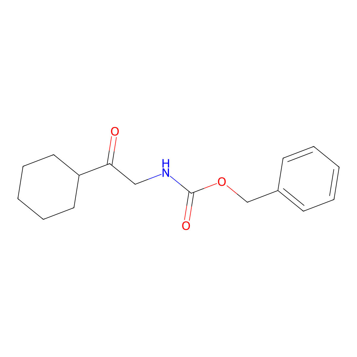 benzyl N-(2-cyclohexyl-2-oxoethyl)carbamate molecular structure, CAS 2013433-59-3