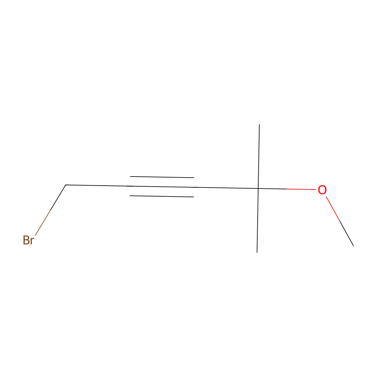 1-Bromo-4-methoxy-4-methylpent-2-yne molecular structure, CAS 201345-77-9