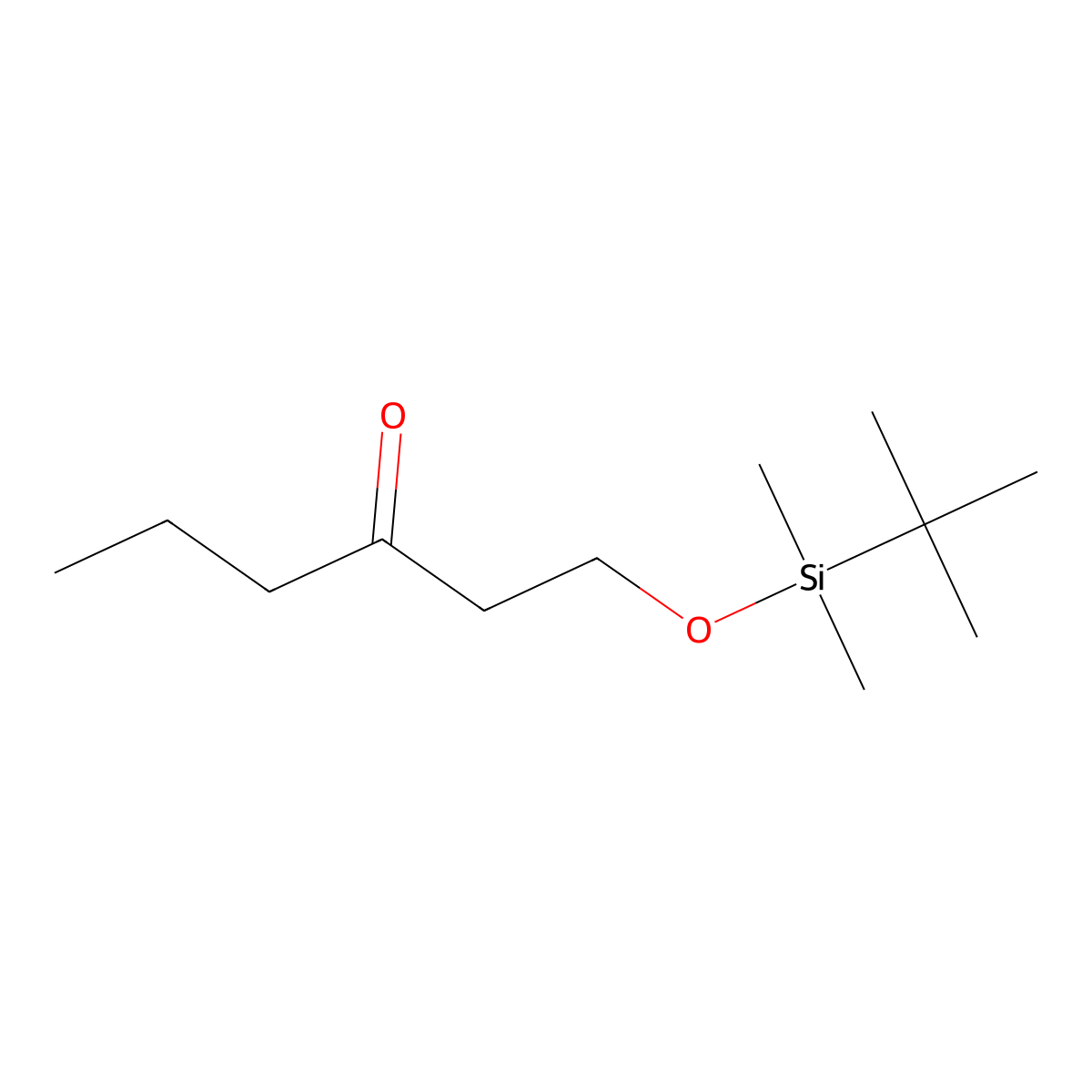 1-((Tert-butyldimethylsilyl)oxy)hexan-3-one molecular structure, CAS 201346-80-7