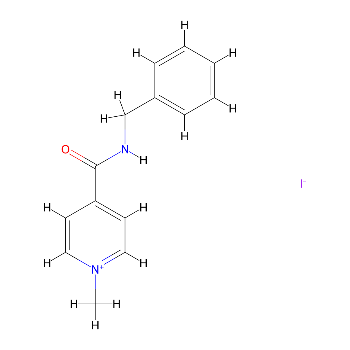 Enisamium Iodide molecular structure, CAS 201349-37-3