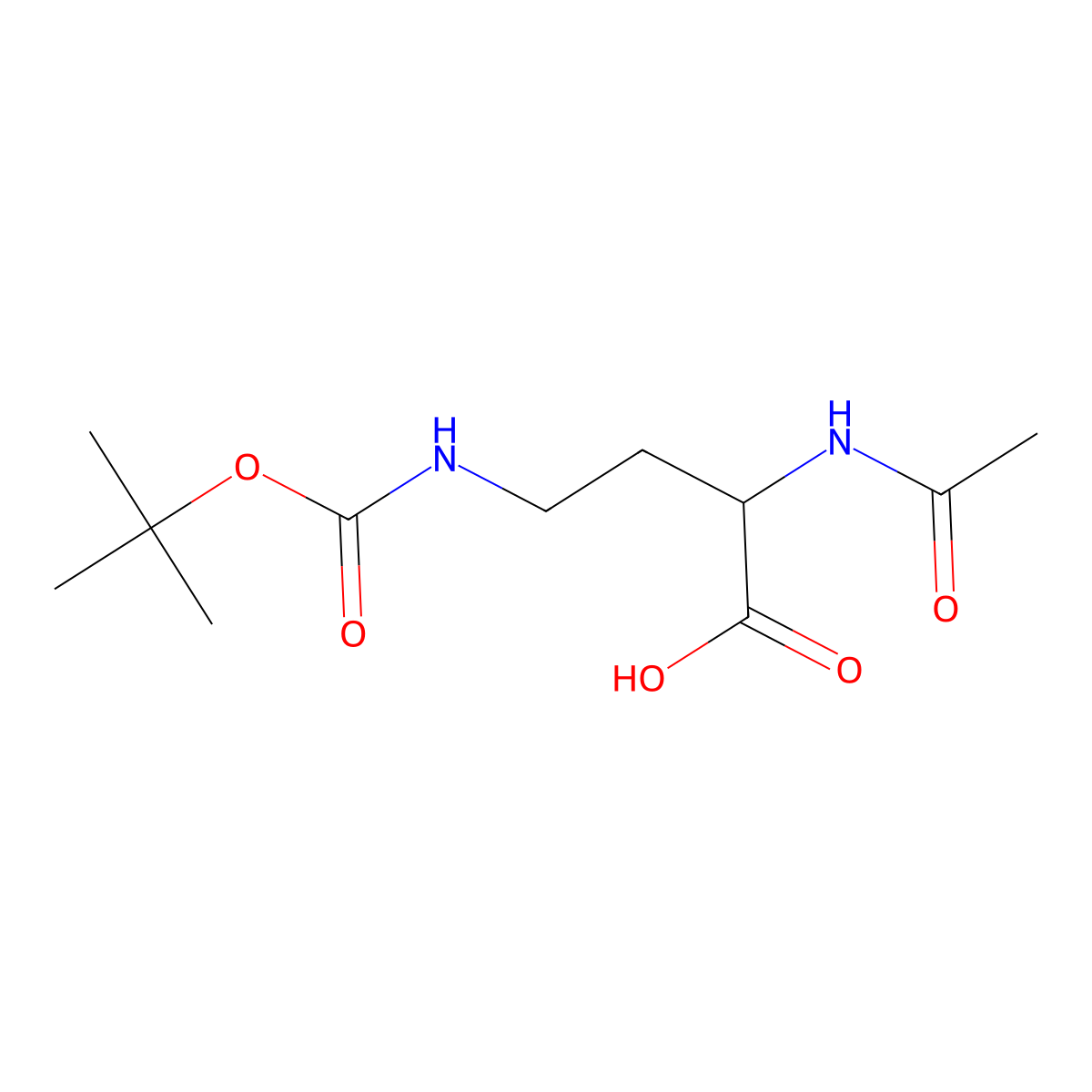 AC-Dab(boc)-OH molecular structure, CAS 201351-32-8