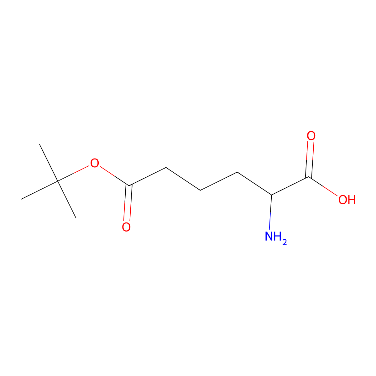 H-Aad(otbu)-OH molecular structure, CAS 201354-26-9