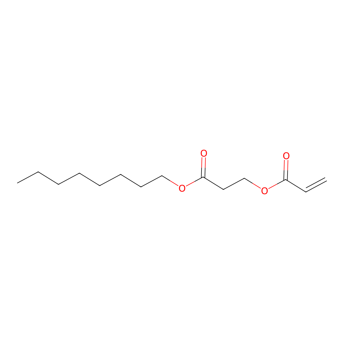 3-(Octyloxy)-3-oxopropyl acrylate molecular structure, CAS 2013574-61-1