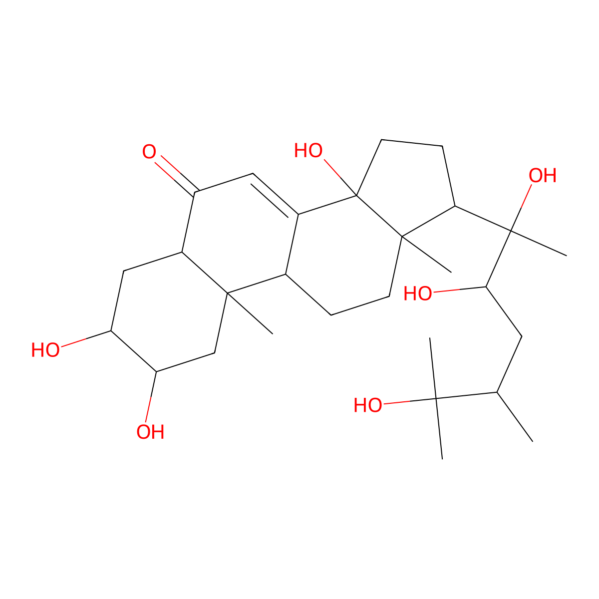 Makisterone A molecular structure, CAS 20137-14-8
