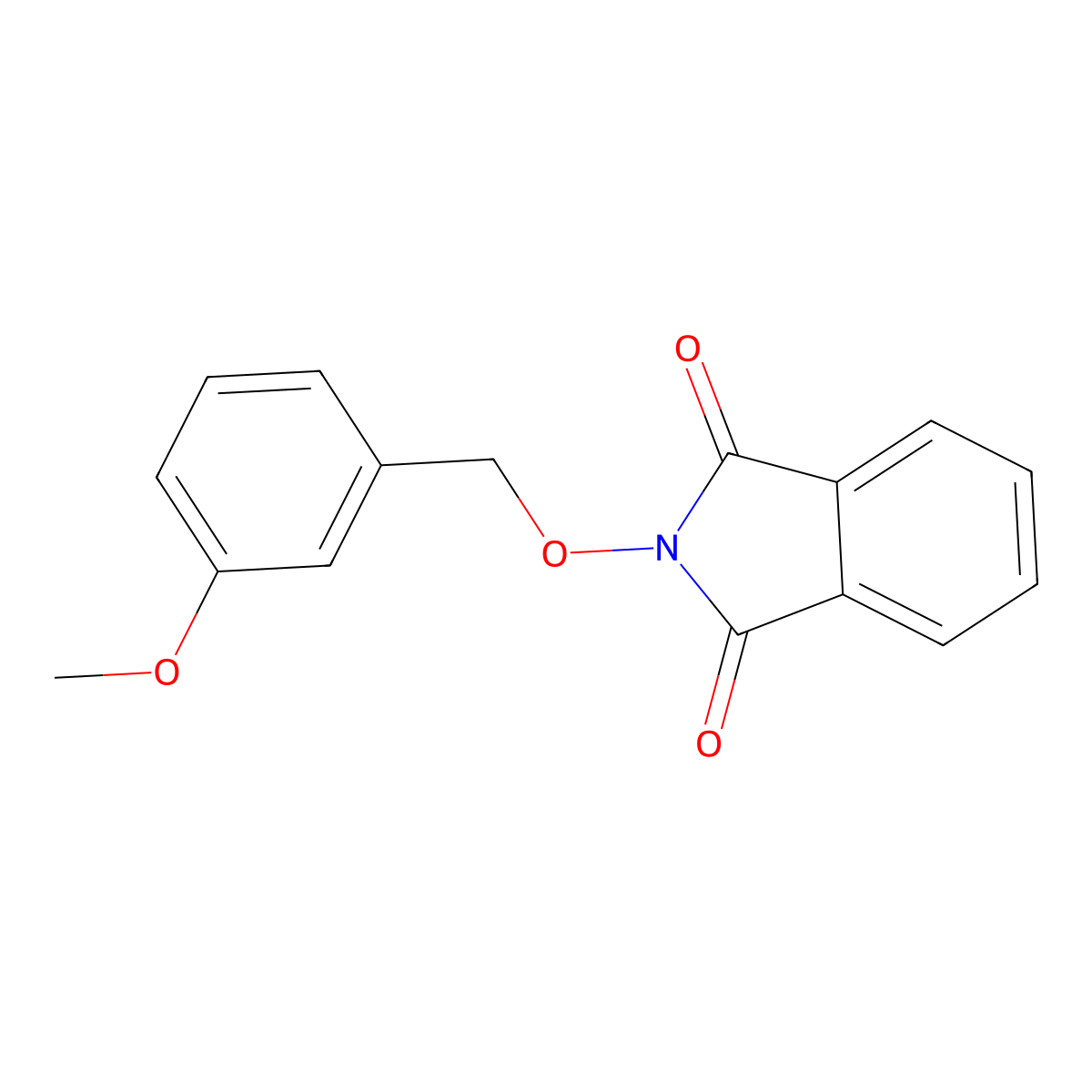 2-((3-Methoxybenzyl)oxy)isoindoline-1,3-dione molecular structure, CAS 2014-60-0