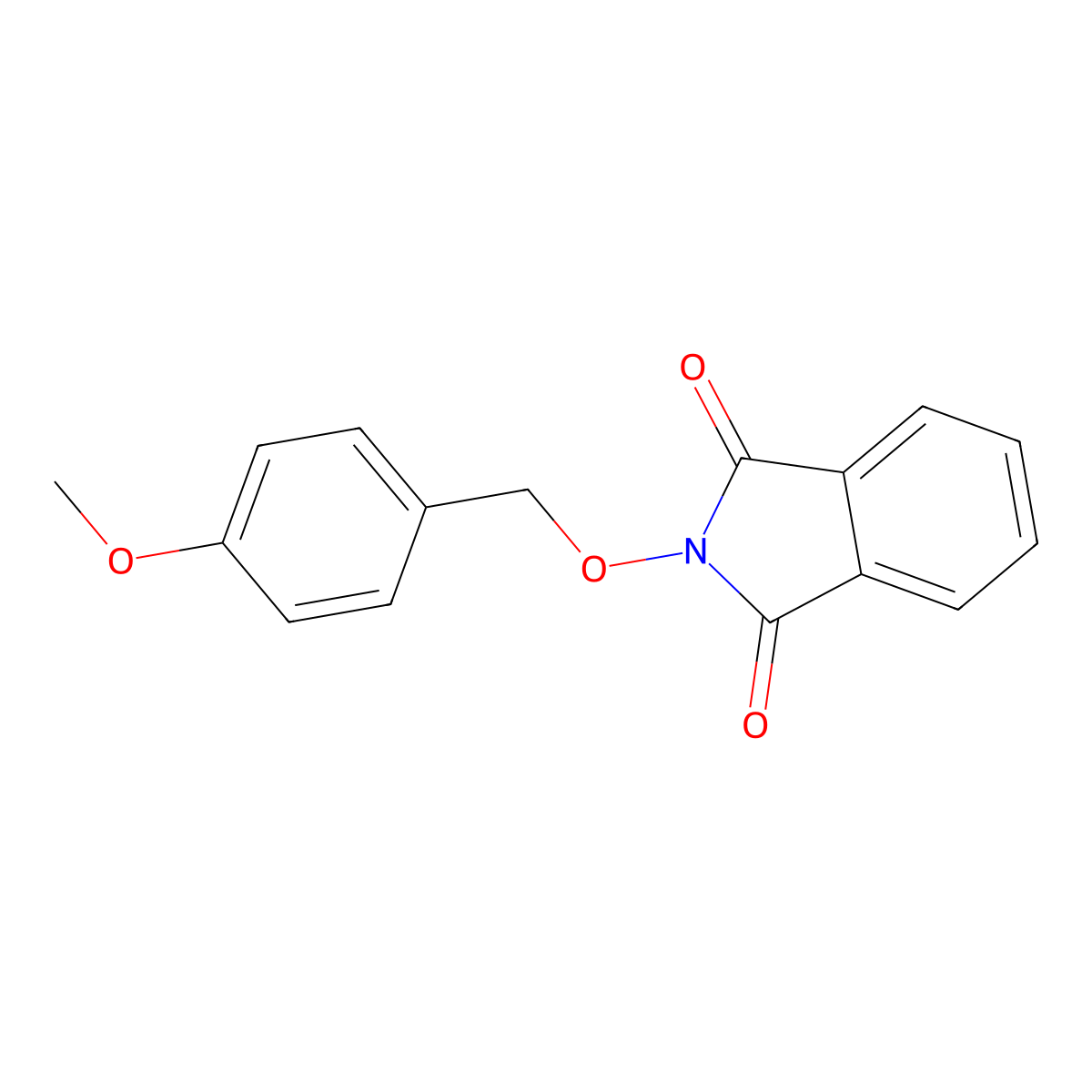 2-((4-Methoxybenzyl)oxy)isoindoline-1,3-dione molecular structure, CAS 2014-61-1