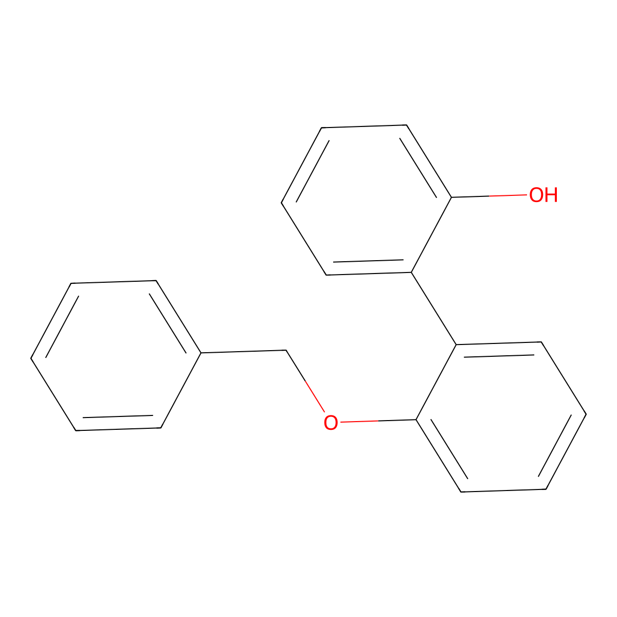 2-(2-Phenylmethoxyphenyl)phenol molecular structure, CAS 201405-69-8
