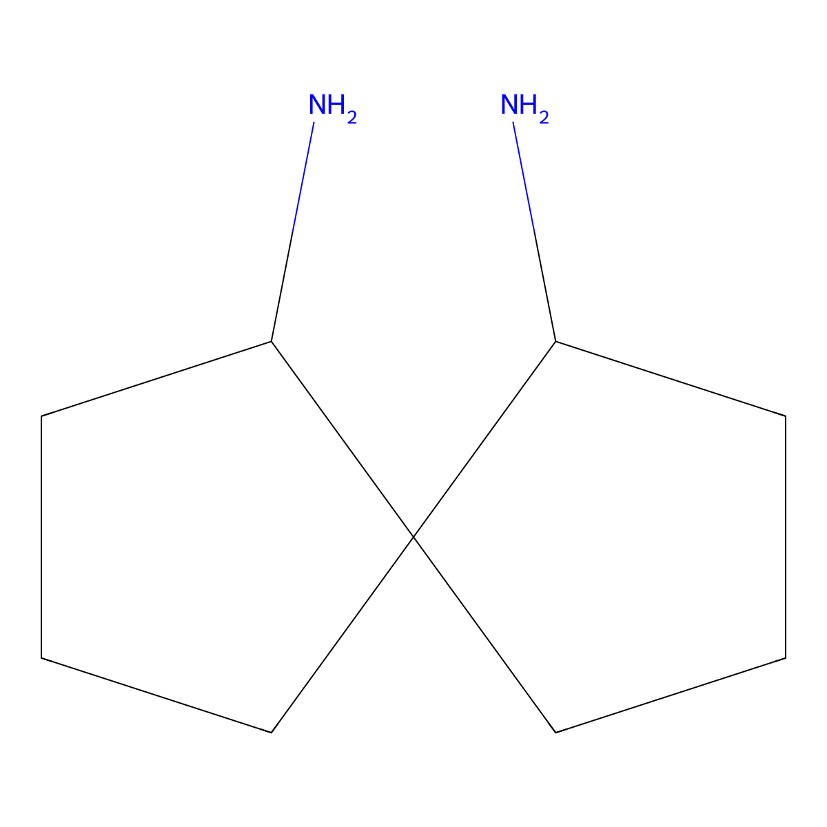Spiro[4.4]nonane-1,6-diamine molecular structure, CAS 201405-82-5