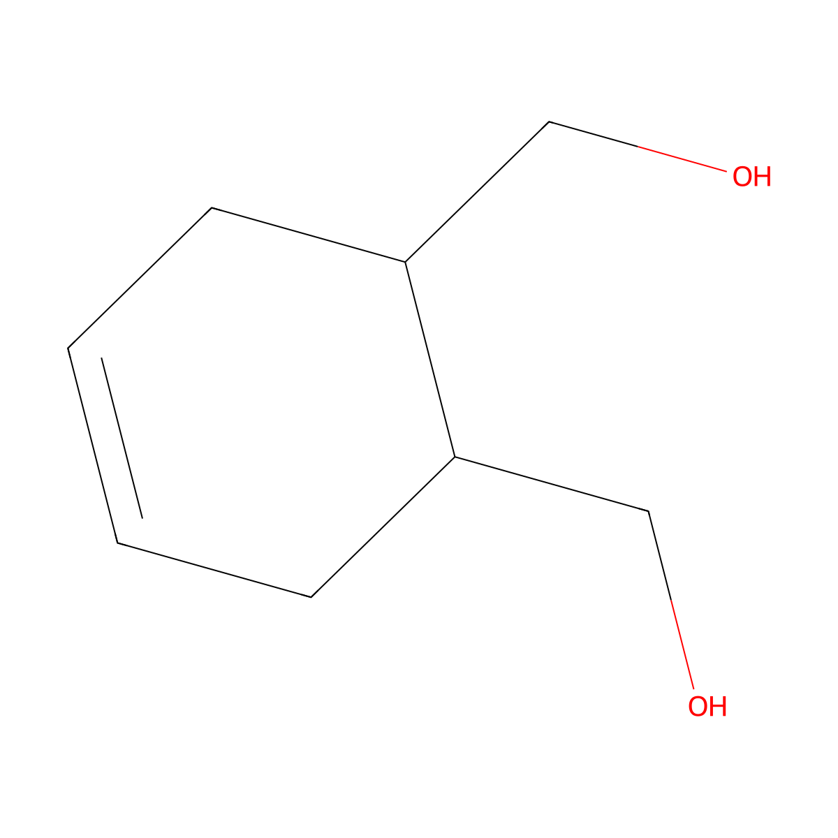 cis-1,2-Dihydroxymethylcyclohex-4-ene molecular structure, CAS 20141-17-7