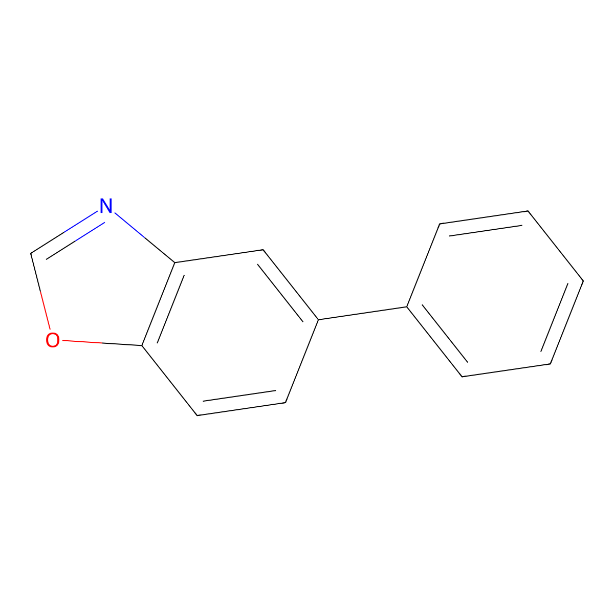 5-Phenylbenzoxazole molecular structure, CAS 201415-38-5