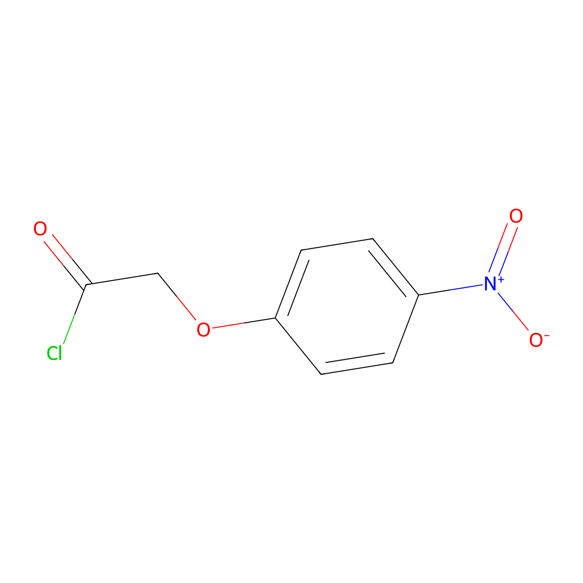 (4-Nitrophenoxy)acetyl chloride molecular structure, CAS 20142-88-5