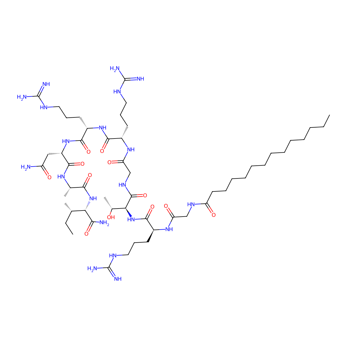 PKI 14-22 amide,myristoylated molecular structure, CAS 201422-03-9