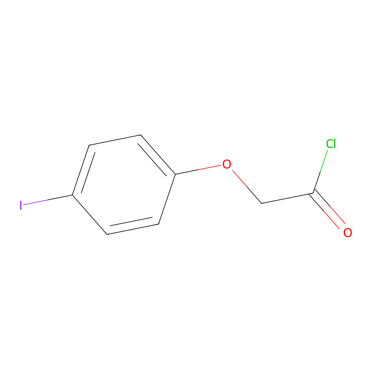 2-(4-Iodophenoxy)acetyl chloride molecular structure, CAS 20143-44-6