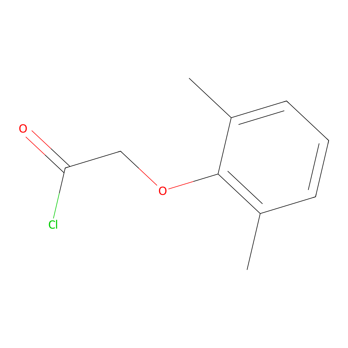 (2,6-Dimethylphenoxy)acetyl Chloride molecular structure, CAS 20143-48-0