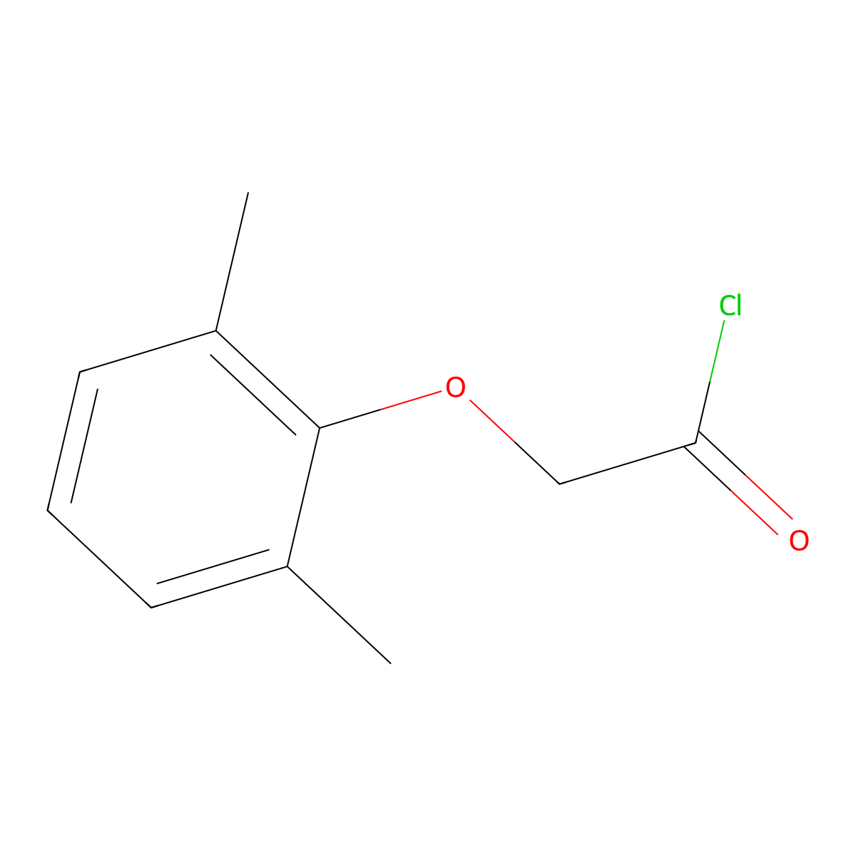 (2,6-Dimethylphenoxy)acetyl Chloride molecular structure, CAS 20143-48-0