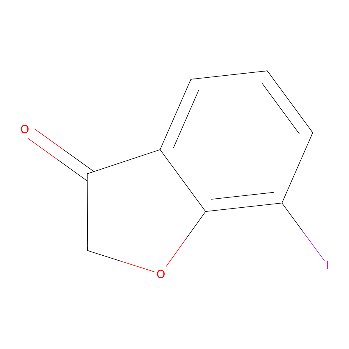7-Iodobenzofuran-3(2H)-one molecular structure, CAS 20143-57-1