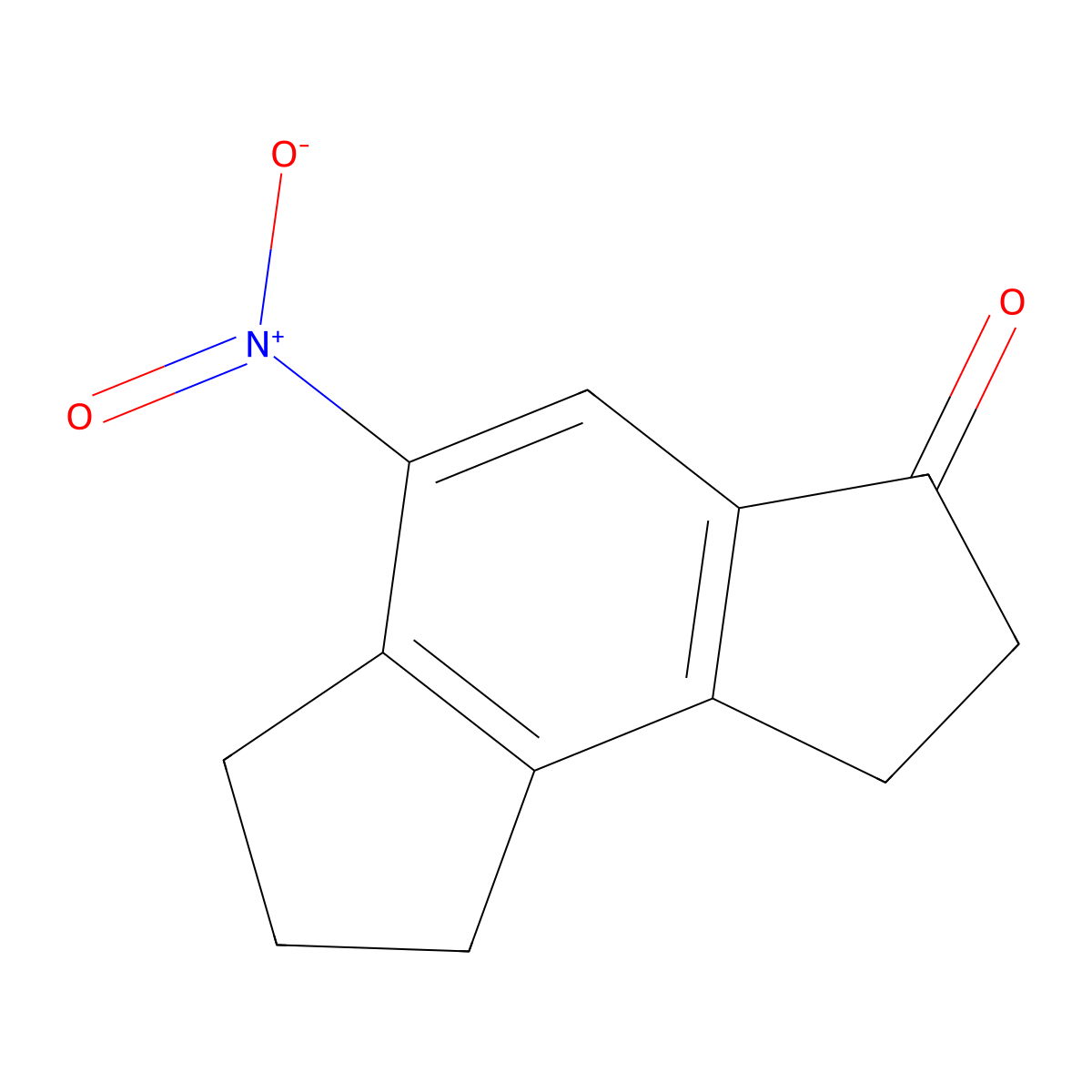 5-nitro-2,6,7,8-tetrahydro-1H-as-indacen-3-one molecular structure, CAS 2014359-78-3