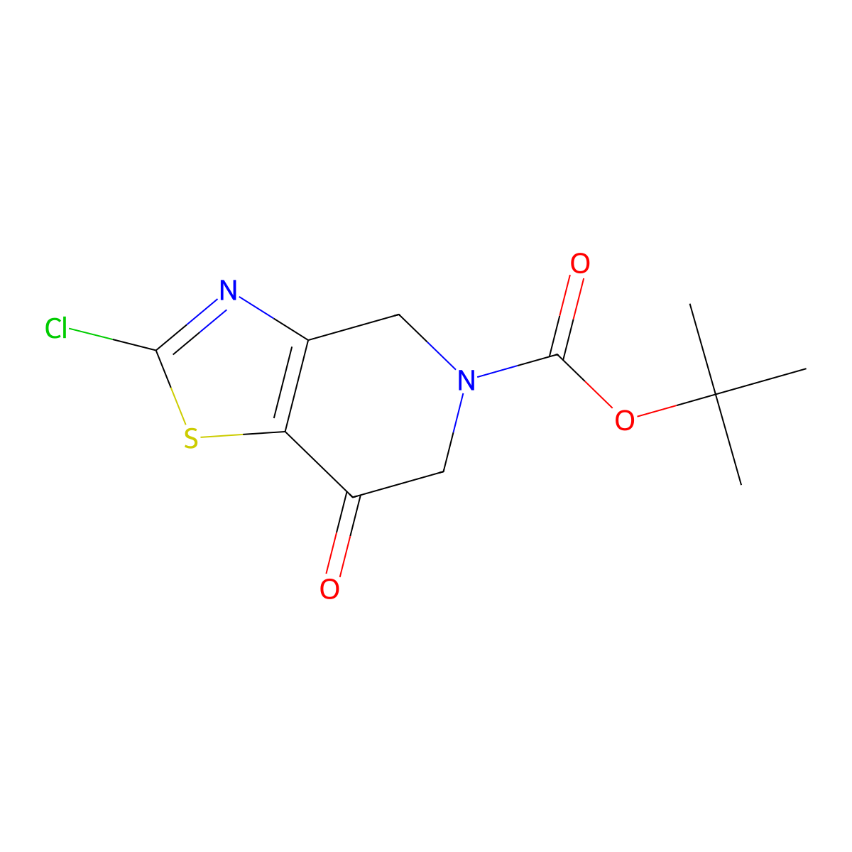 tert-butyl 2-chloro-7-oxo-4H,5H,6H,7H-[1,3]thiazolo[4,5-c]pyridine-5-carboxylate molecular structure, CAS 2014417-23-1